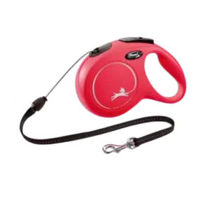 LAISSE ENROULEUR (8 m ) - XS, Rouge
