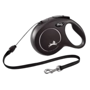 LAISSE ENROULEUR (8 m ) - XS, Noire